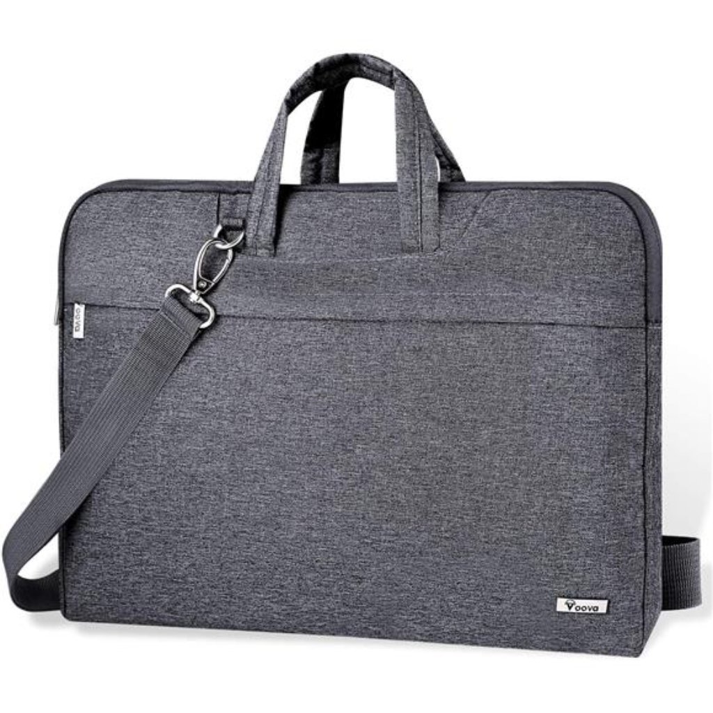 15.6 Inch Laptop Sleeve Case Bag With Shoulder Strap, Gray